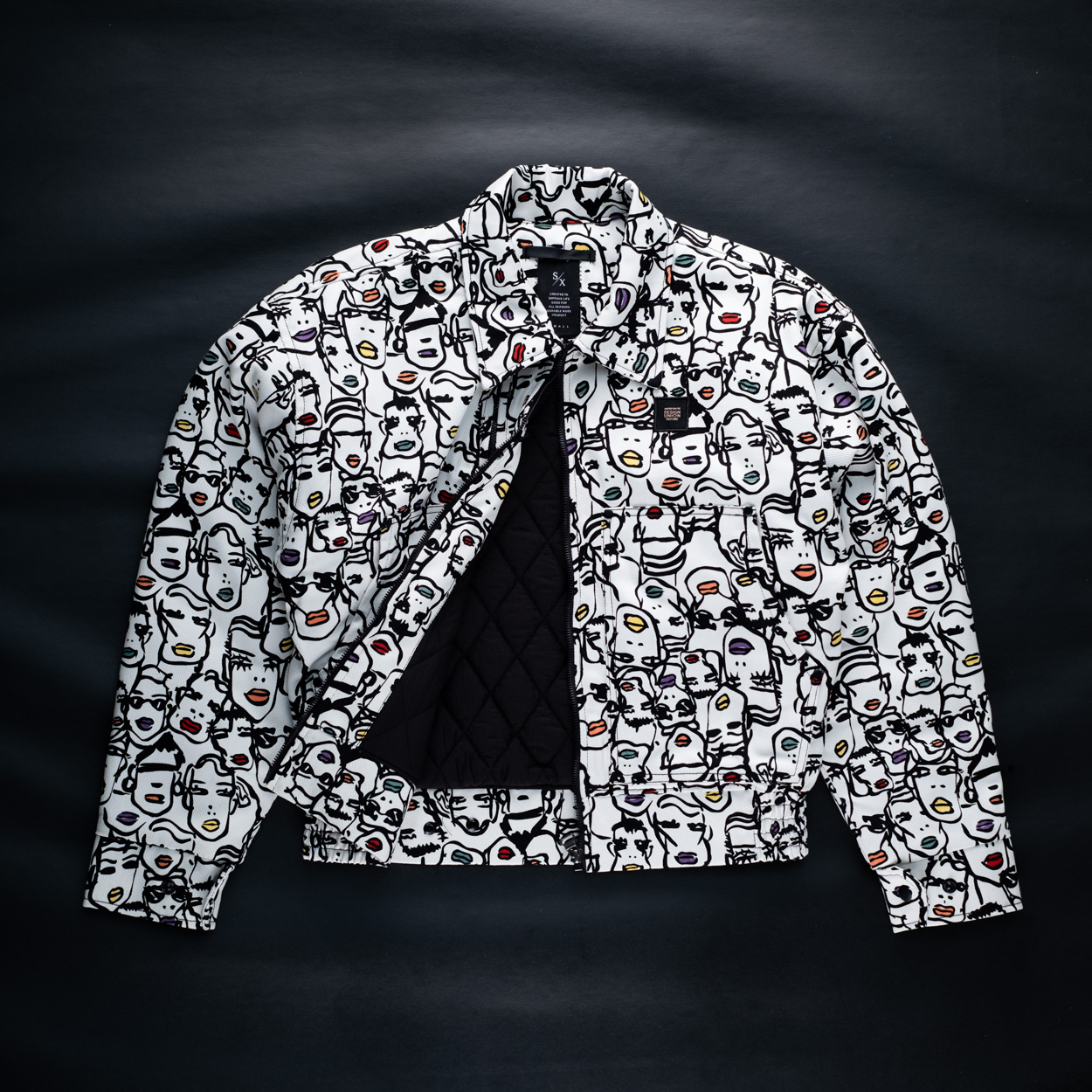 Faces Jacket White "SPECIAL MATERIAL"